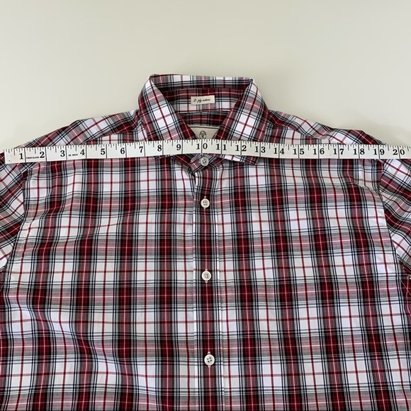 Todd Snyder Mens Plaid Shirt 16.5 32/33 buttons - Picture 8 of 11